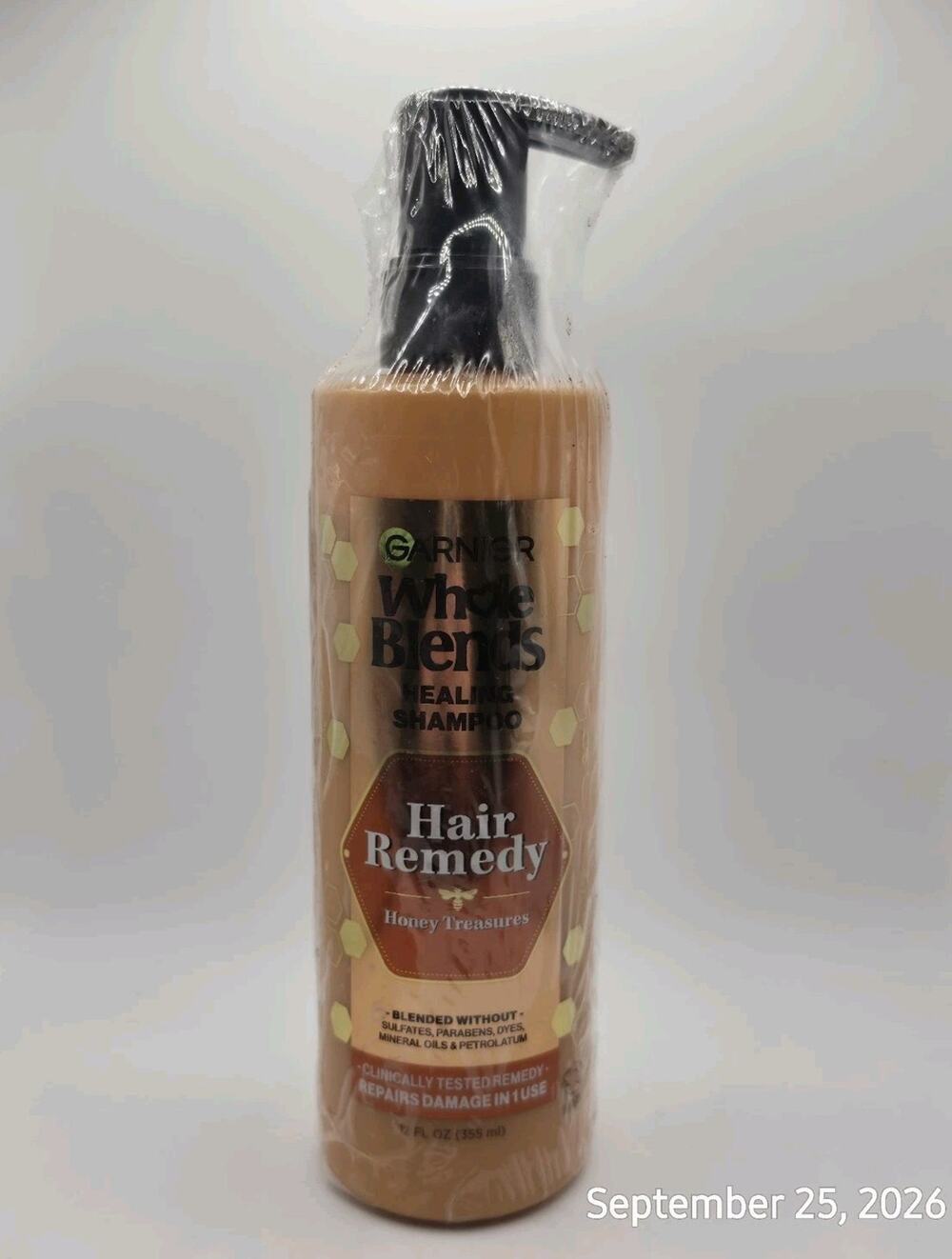 Garnier Whole Blends Healing Shampoo Hair Remedy Honey Treasures 12 Fl Oz New